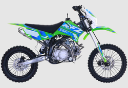 Питбайк Apollo RFZ START 150X-LE, 17/14 зеленый