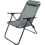 Кресло складное с подлокотниками TFS1608, 54*68*95 см, 3 положения, серый.