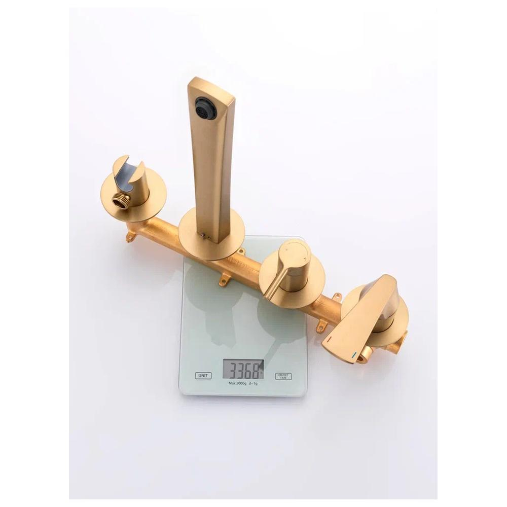 Смеситель для ванны встраиваемый Raglo R07.32.03, золотой сатин