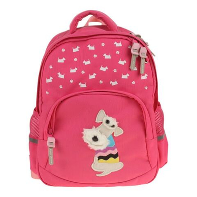 Рюкзак "Щеночек" розовый с эргоном. спинкой (Bruno Visconti)