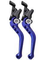 Ручки тормоза с регулировкой комплект синие для электровелосипеда