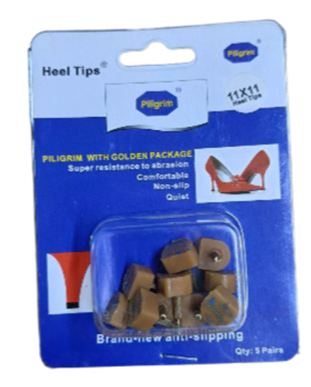 Набойки штучные Piligrim, 11х11х6мм, штырь 2,4мм, бежевый