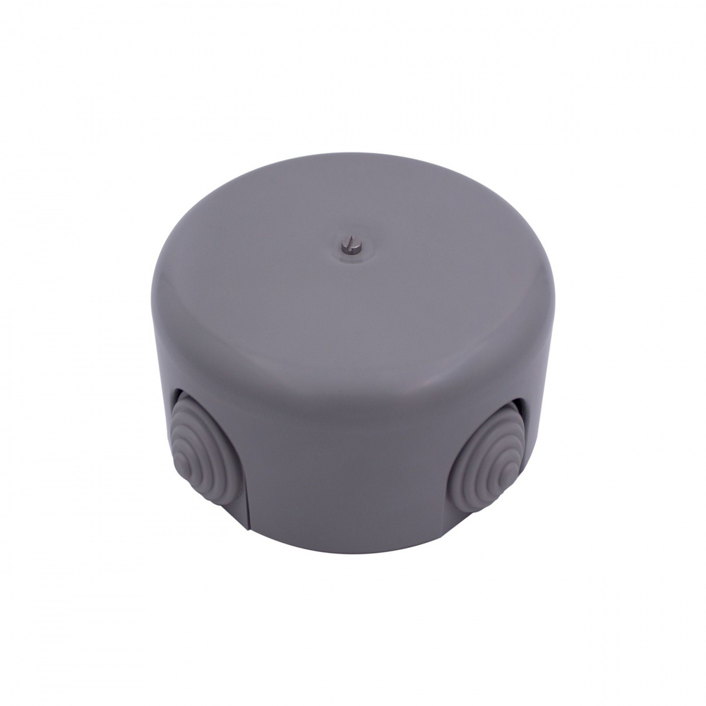 Распределительная коробка 78мм, пластик, цвет Титан (4 кабельных ввода в комплекте) B1-521-26-K