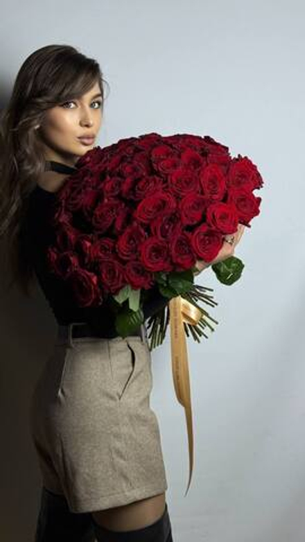 55 красных роз