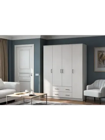 Шкаф для одежды распашной с полками 160х52х205 см Лофт