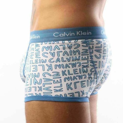 Мужские трусы боксеры Calvin Klein 365 print Blue CK