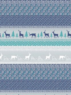 Пододеяльник перкаль Сказка "Скандинавия/Вязание" 1,5-спальный на молнии 145x215 см