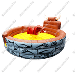 Надувной аттракцион Бык Родео, бык+батут, красный, 5*5*2,5м