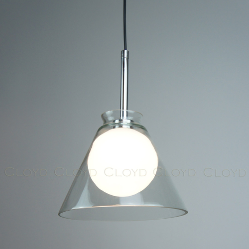 Подвесной светильник Cloyd FLAUNT-B P1 / Ø19 см - хром (арт.10791)