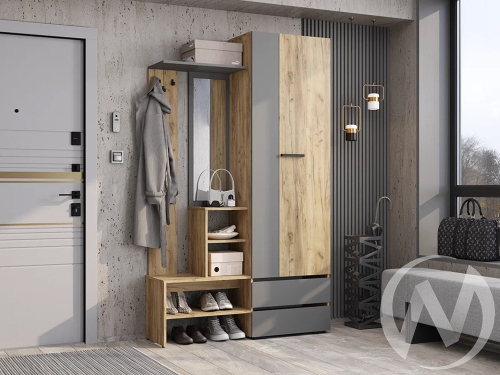 Прихожая Твист ПР-04 (крафт/графит)