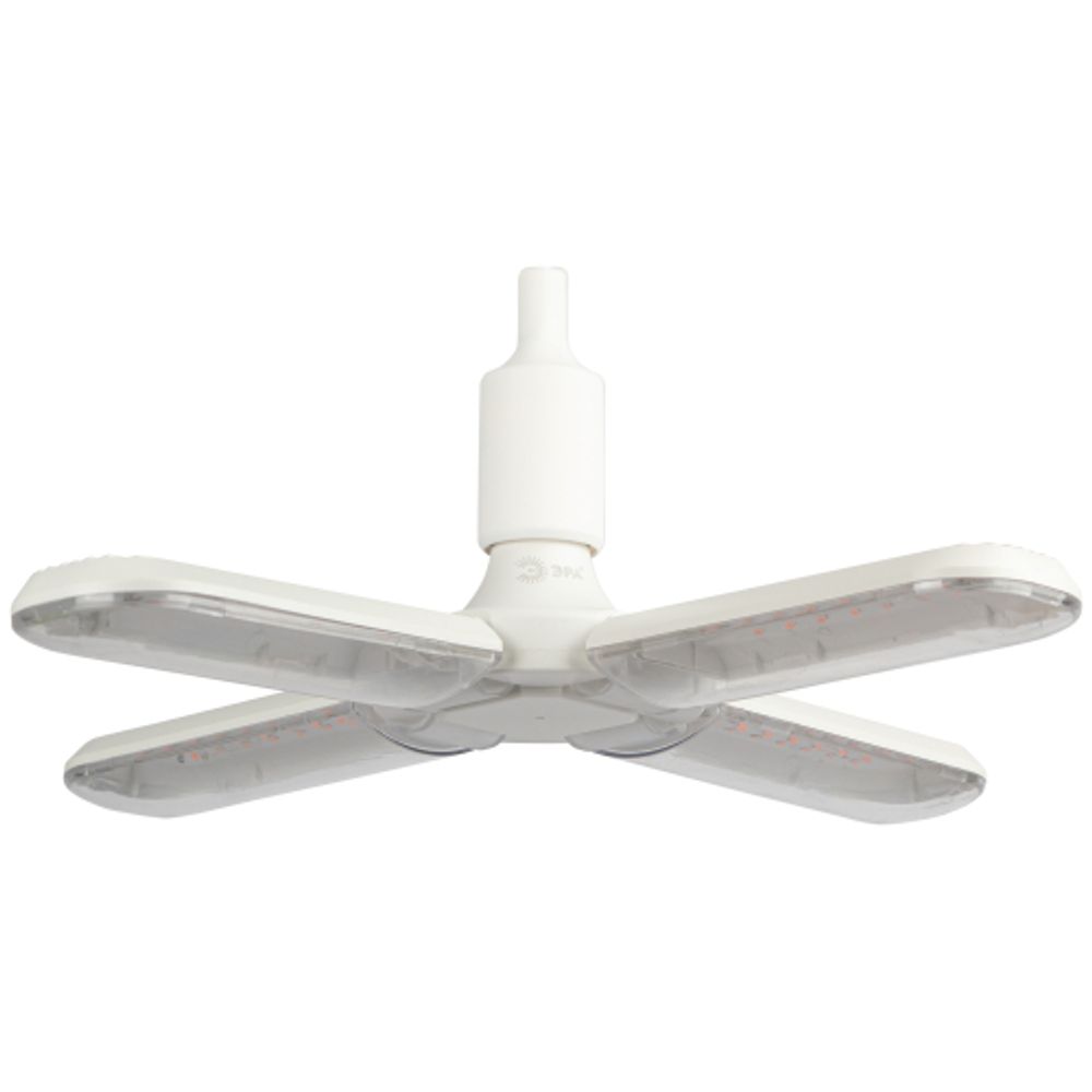 Фитолампа для растений светодиодная ЭРА FITO-36W-RB-E27-FOLD 4-х лепестковая красно-синего спектра 36 Вт Е27