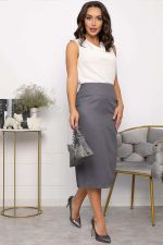 Юбка Эмма (темно-серая) Ю14166-25М LT Collection