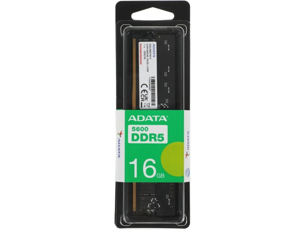 Оперативная память ADATA AD5U560016G-B, DDR5 1х 16ГБ 5600 МГц, DIMM, OEM