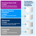 Бумага туалетная 170 метров, TORK (Система T2) PREMIUM, 2-слойная, белая, КОМПЛЕКТ 12 рулонов.