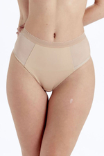 Высокие трусики Naturals High Waisted Brief (Размер: L) (Цвет: бежевый)