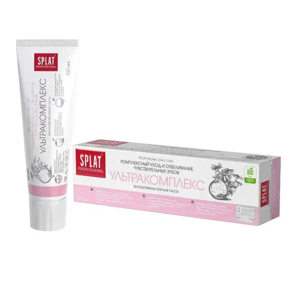 SPLAT Зубная паста Ультракомплекс, 100мл, блок 25шт., Сплат