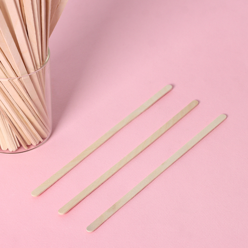 Размешиватель 180 х 6 х 1.8 мм, береза 10217273 набор 10шт