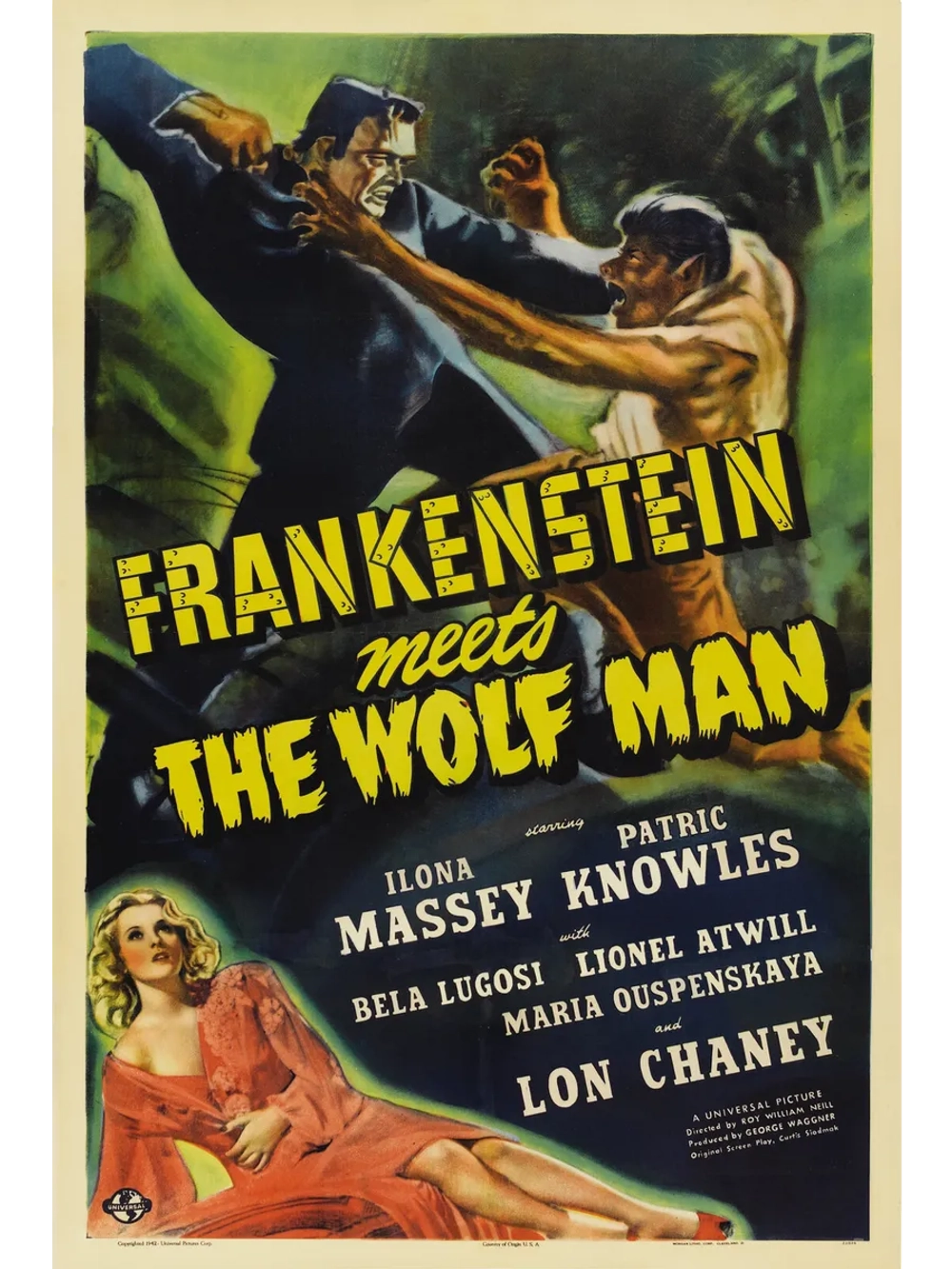 Франкенштейн встречает Человека-волка (1943) (DVD-R)