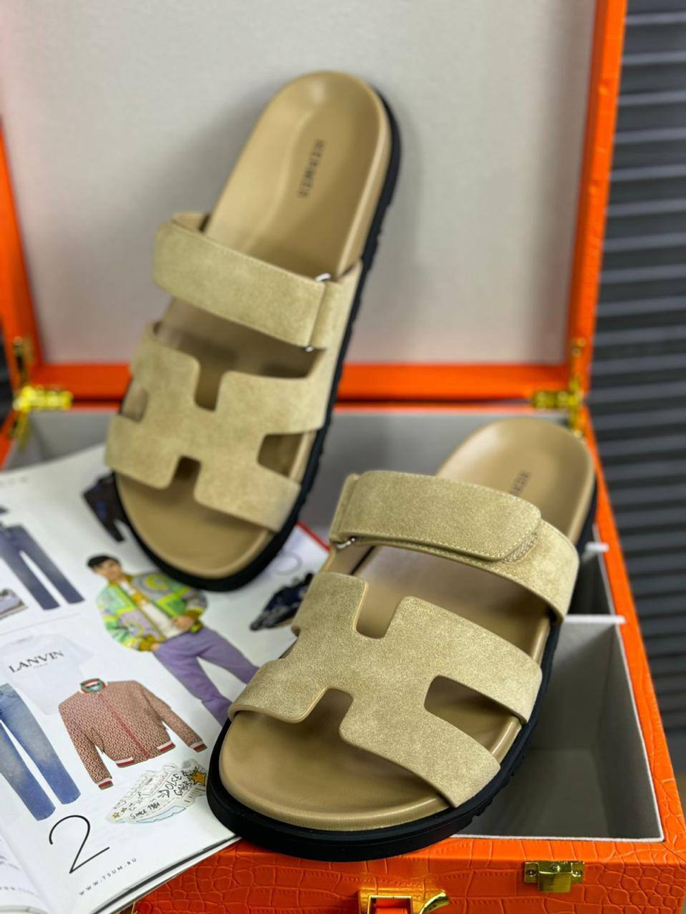 Шлёпанцы Hermes, арт. 701122