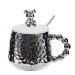 GAEM Кружка с крышкой и ложкой, 400 мл, L14 W10 H13 см, 2в.