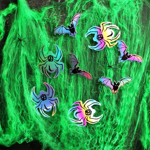 Карнавальный набор Пауки паутина декор зеленый