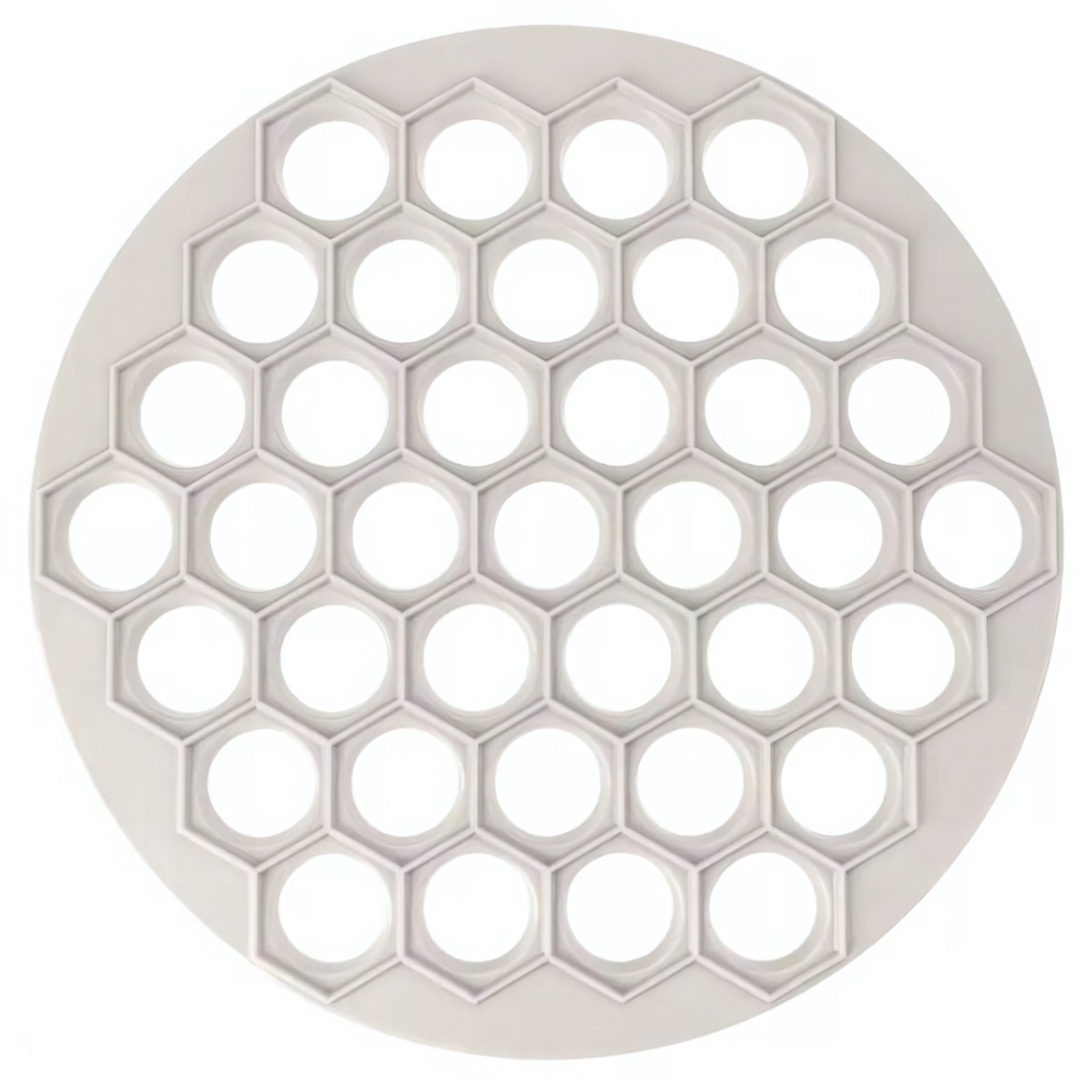 Пельменница, 37 ячеек, диаметр 245 мм (светло-бежевый)