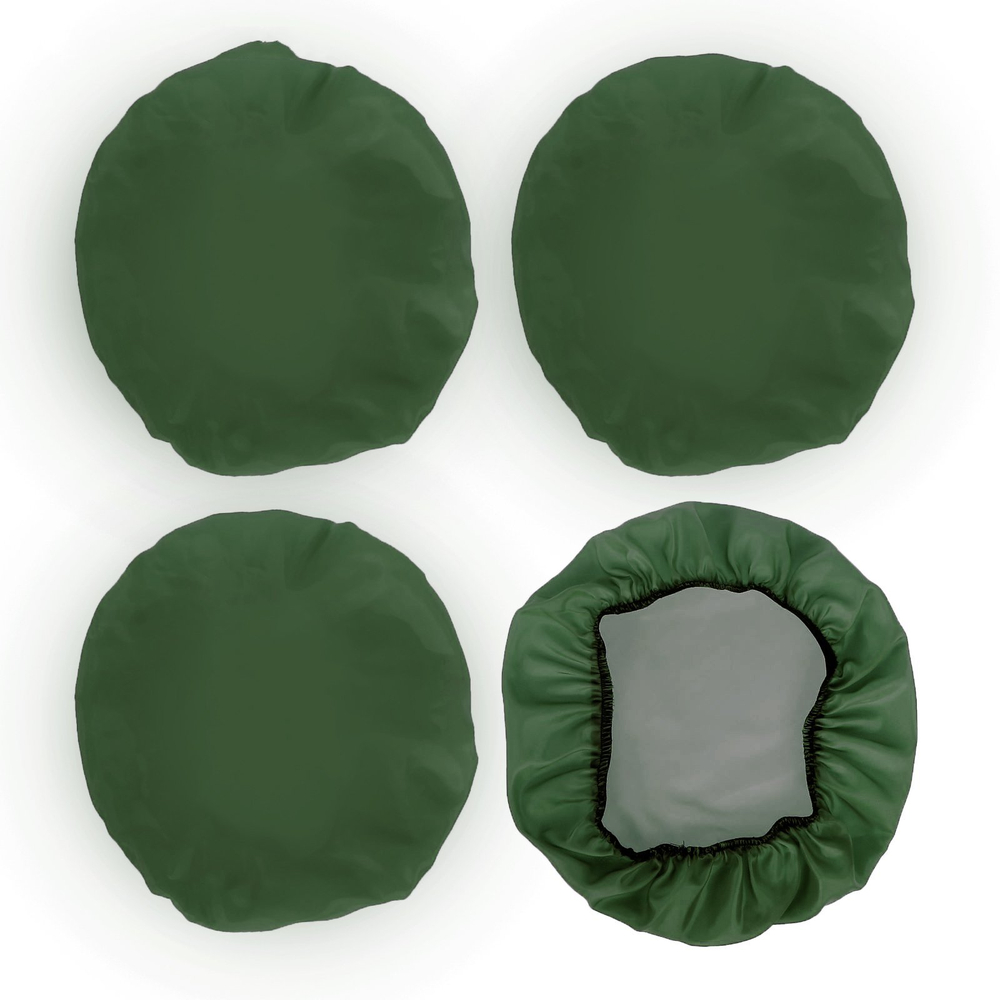 1556407 Чехлы на колёса детской коляски, набор 4 шт., полиэстер, цвета МИКС