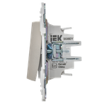 SKANDY Выключатель 2-клавишный проходной с индикацией 10А SK-V10Sh шампань IEK