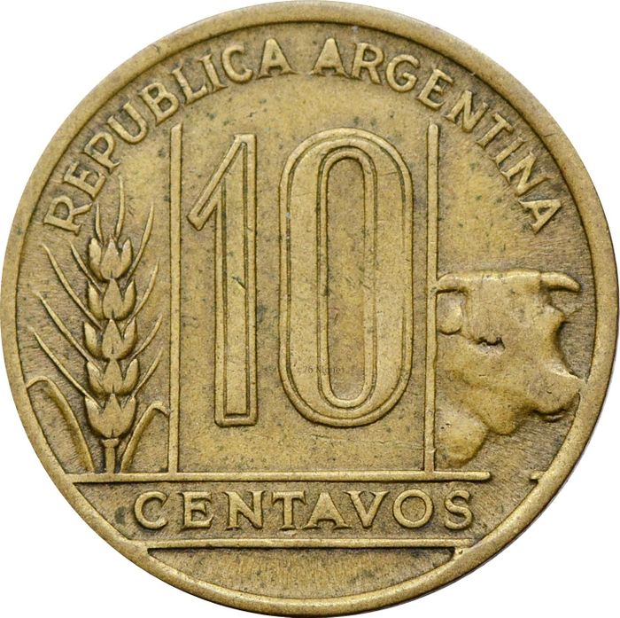 10 сентаво 1942-1950 Аргентина