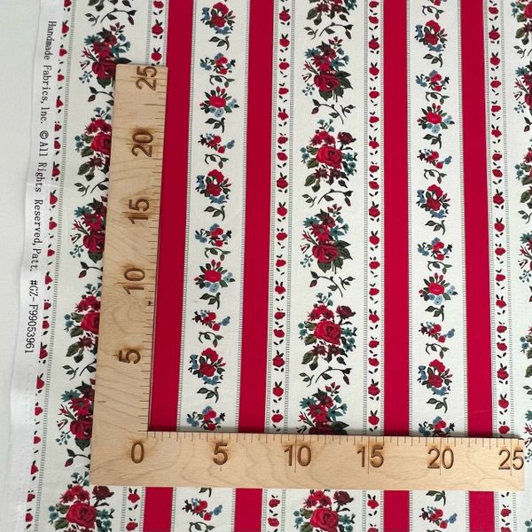 АЛЫЕ РОЗЫ, ПОЛОСЫ - 100% хлопок 3