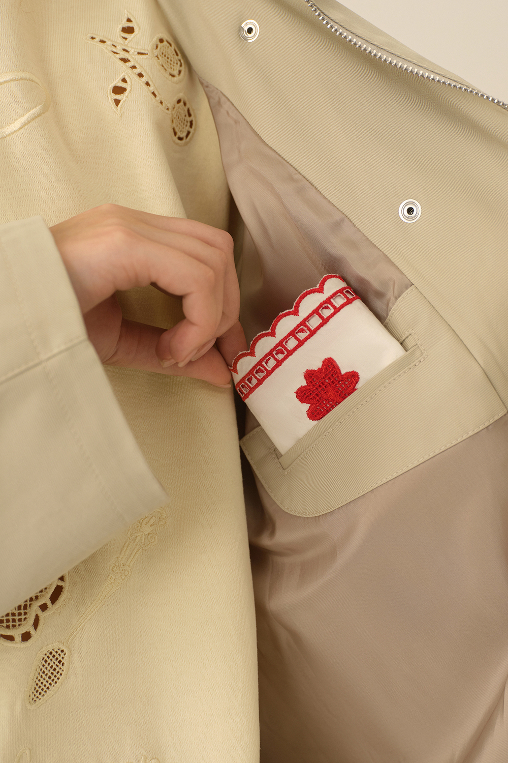 Укороченный тренч (((The Love Letter))), серый