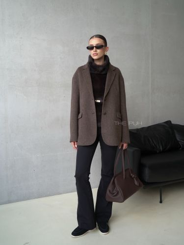 Пиджак из шерсти шоколадного цвета