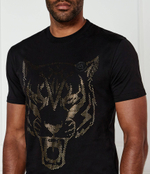 Футболка Lamina Tiger Plein Sport - черный(MTK8009 STE001N)