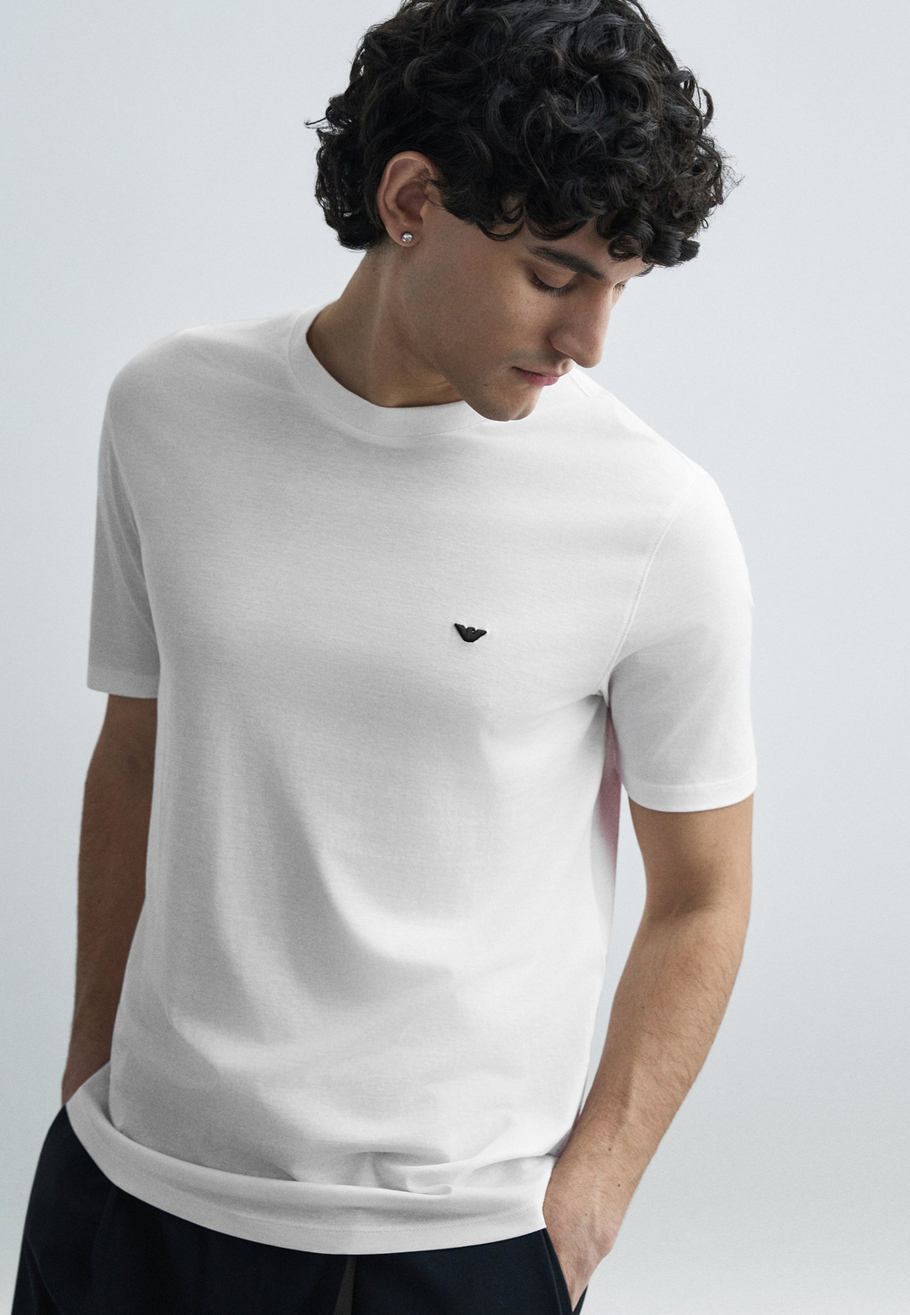 Emporio Armani Базовая футболка - Белый