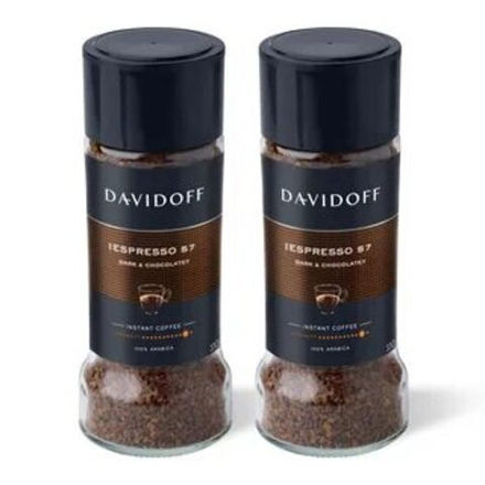 Кофе растворимый Davidoff Espresso 57, 100 г стеклянная банка (Давидоф) х 2 шт