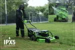 Cамоходная аккумуляторная газонокосилка Greenworks 82LM30S , 82v, 76 см, (2519207U2B), с 2хАКБ 5Ач и ЗУ для 2-х аккумуляторов
