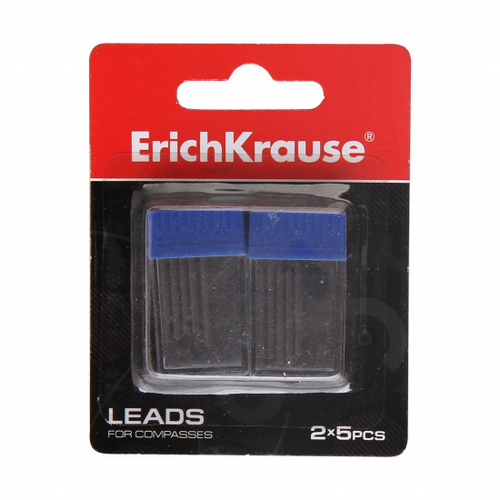 Грифели для циркуля 2.0мм HB 2*5шт блистер е/п ERICH KRAUSE 31539