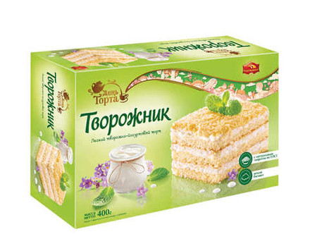 Торт творожно-йогуртовый "Творожник" 400г. Черемушки