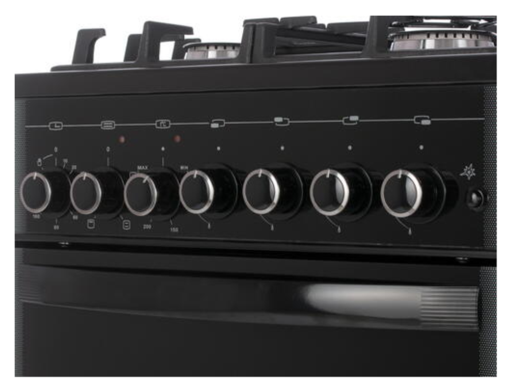 Плита газовая GEFEST ПГЭ 5502-02 0044 (черн с раств рис)