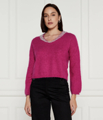 Хлопковый свитер Liu Jo - фуксия(CF4340 MS02P)