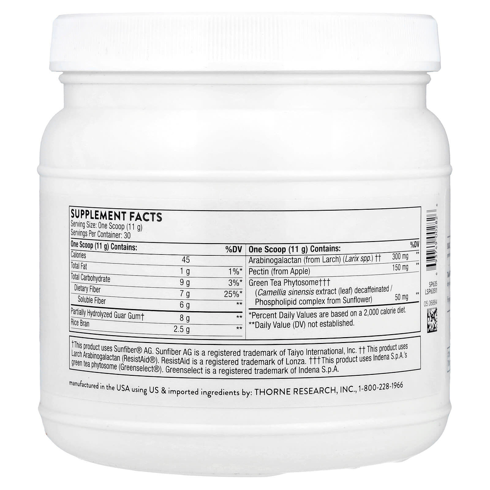 Thorne, FiberMend, 11,6 унциЙ (330 г)