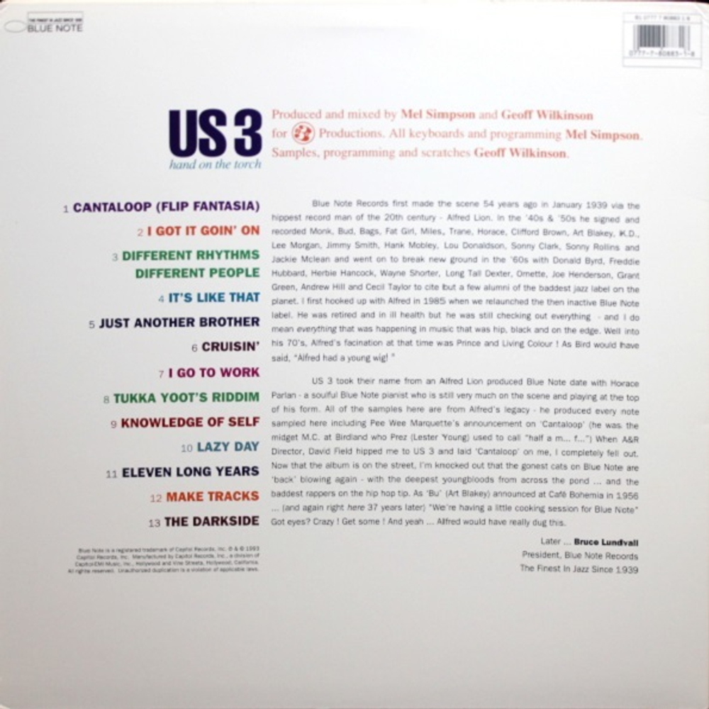 Us3 / Hand On The Torch (LP)