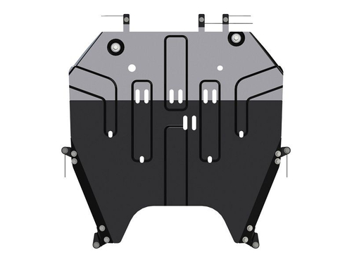 Защита картера и КПП Sheriff для Mitsubishi Eclipse Cross (GK1W) 2017- арт.14.3574