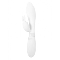 Белый вибратор-кролик 21,5см Indeep PRO Theona White