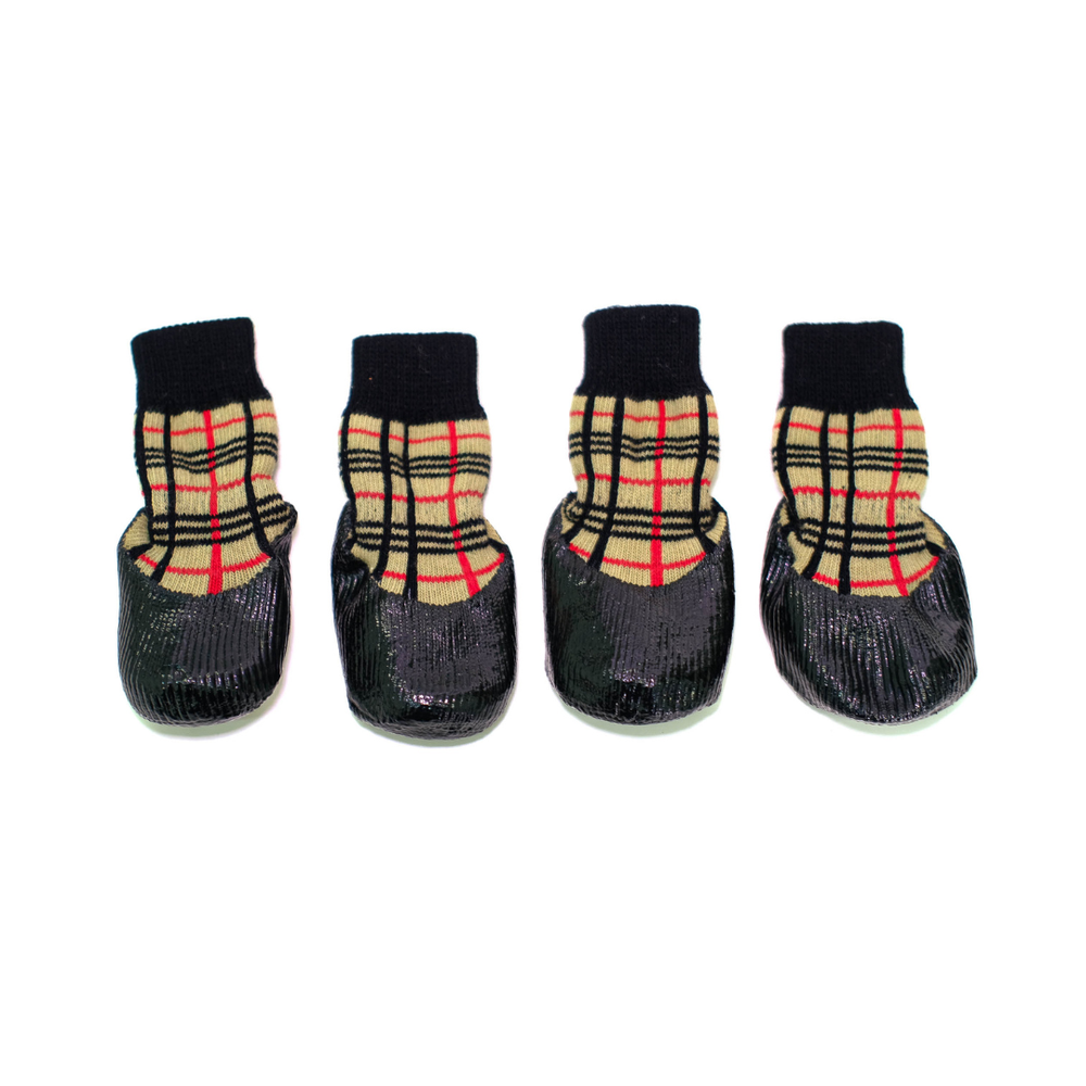 Носки для прогулки, черный/клетчатый, 4шт БАРБОСки
