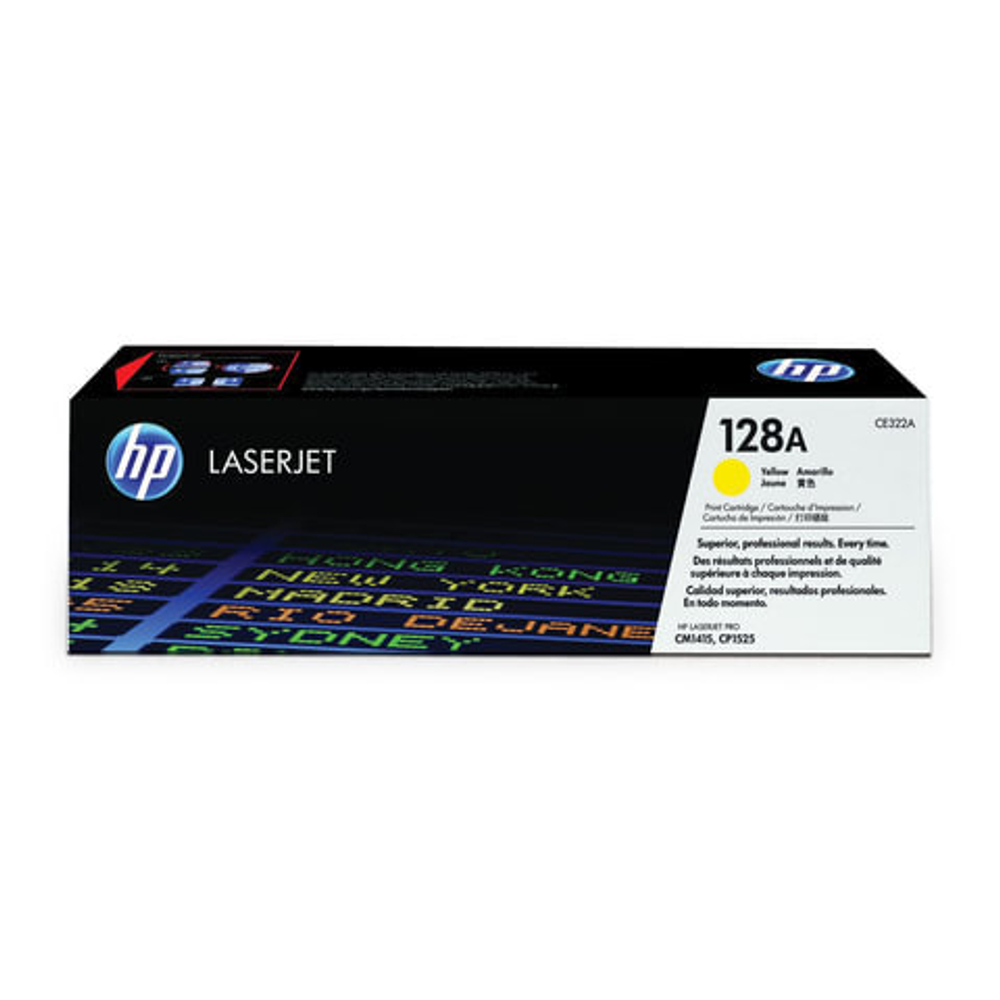 Картридж лазерный HP (CE322A) LaserJet CM1415FN/FNW/CP1525N/NW, желтый, оригинальный, ресурс 1300 страниц