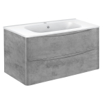 Тумба под раковину Vincea Paola 1000 подвесная, 2 выкатных ящика soft close, Beton