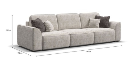 Диван Кинг Модуль Макс Шенилл Смарт кварц