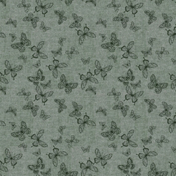 Ткань постельно-плательная Prival Пестроткань Бабочки, фисташковый, 142г/м2, 1.5х1м