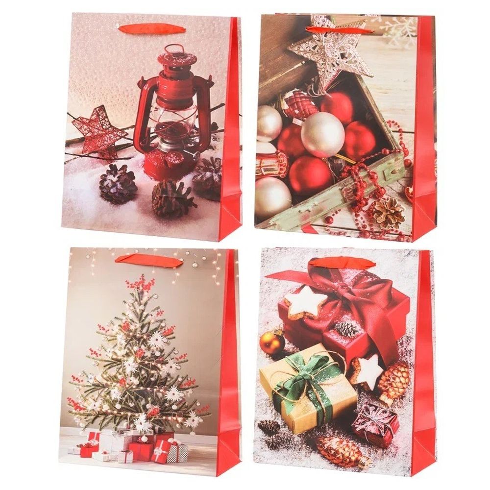 Подарочный пакет Basir, серия "Зима", бумажный, цветной с рисунком ассорти, размер 32*44*12 см Подарочный пакет Basir, серия "Зима", бумажный, цветной с рисунком ассорти, размер 32*44*12 см